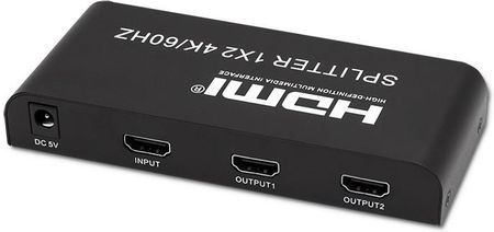 Aktywny rozdzielacz Splitter 2 x HDMI 4K x 2K Qoltec 6Gb/s 60Hz High stability