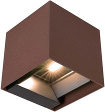 Zdjęcie V-Tac Oprawa Ścienna Solarna 9W Led Cob Regulowana Brąz Corten Kostka 15X15cm Ip65 Vt-11109 4000K 860Lm 11889 - Jastrzębie-Zdrój