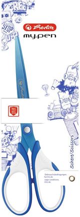 Nożyczki My.Pen 18Cm Niebiesko-Białe