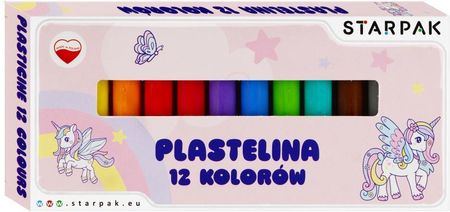 Starpak Plastelina 12 Kolorów Unicorn Pudełko 1 40