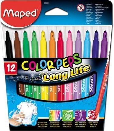 Maped Flamastry Colorpeps Trójkątne 12 Kolorów
