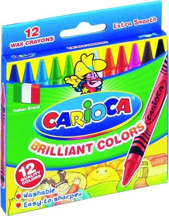 Carioca Kredki Świecowe 12 Kolorów