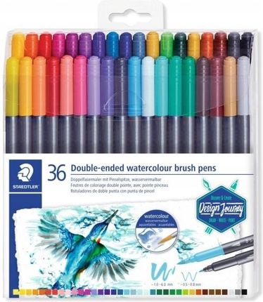 Staedtler Flamastry Design Journey Dwustronne Brush Pen Do Akwareli 36 Kolo