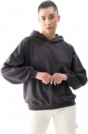 Damska bluza dresowa nierozpinana z kapturem Champion Hooded Sweatshirt - czarna