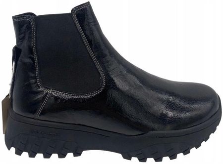 Buty damskie czarne lakierowane botki Woden Elena Patent rozmiar 39