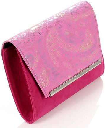 SALVARE Różowa torebka kopertówka na pasku