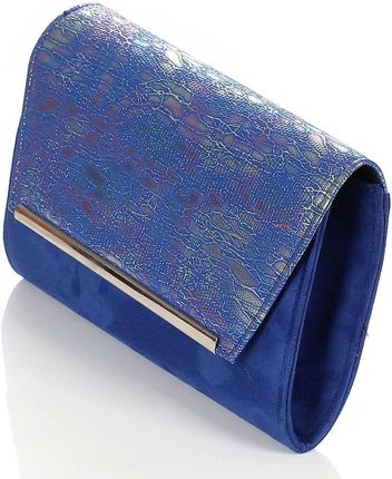SALVARE Niebieska torebka kopertówka na pasku