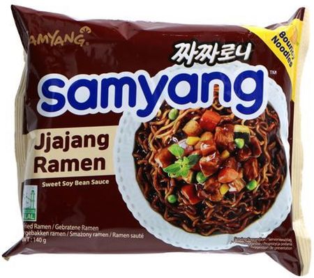 Samyang Jjajang Ramen Makaron Stir Fry Z Sosem Czarnej Fasoli 140g