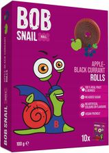Bob Snail Eco Snack Wielopak 10 X Pojedyncze Przekąski Ślimak Jabłko Porzeczka Bez Dodatku Cukru Glutenu 10g