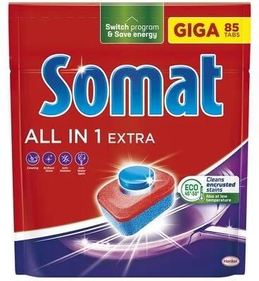 Somat Tabletki Do Zmywarek All In One Extra 85Szt.