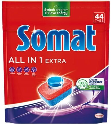Somat Tabletki Do Zmywarek All In One Extra 44Szt.