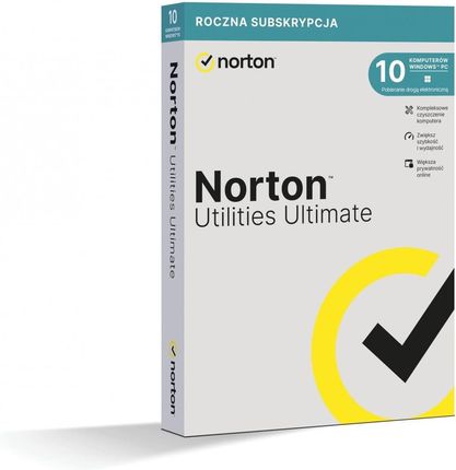 Norton Program SYMANTEC Utilities Ultimate 10 URZĄDZEŃ 1 ROK Kod aktywacyjny (21449860)
