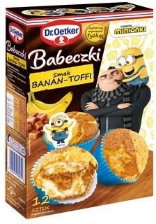 Dr. Oetker Dr.Oetker Minionki Babeczki Smak Banan Toffi 302g