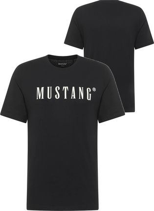 Bawełniana koszulka Mustang czarny