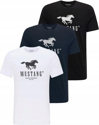 Mustang Alex C Trzypak 3PAK 3PACK Męskich Koszulek T-shirt S