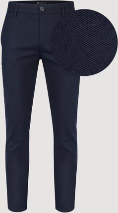 Granatowe spodnie męskie z bawełny Slim Fit Pako Lorente 176/100