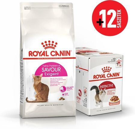 Royal Canin Exigent 35/30 Savour Sensation 10kg + Royal Canin Instinctive 12x85g