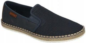 Półbuty Rieker 630035-05 Męskie Granatowe