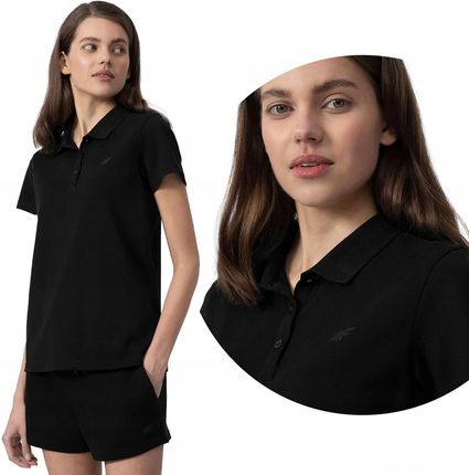 Koszulka Damska 4F Polo T-shirt Polówka Bawełniana Oddychająca SS24F132