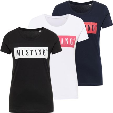 3PAK MUSTANG Alina C Logo Tee Damski T-shirt Koszulka 1013220 XL