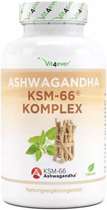 Vit4Ever Ashwagandha Bio Ksm-66 Naturalna 180kaps.