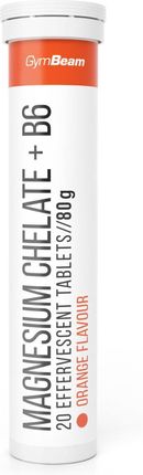 Gymbeam Chelat Magnezu + B6 Smak Pomarańczowy 14x20 Tabl