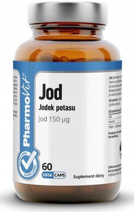 Pharmovit Clean Label Jod Jodek Potasu 150µg 60kaps