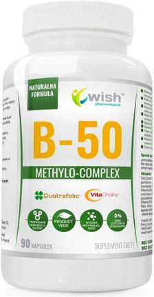 Wish Pharmaceutical Witamina B-50 Complex Witaminy Z Grupy B 90kaps.