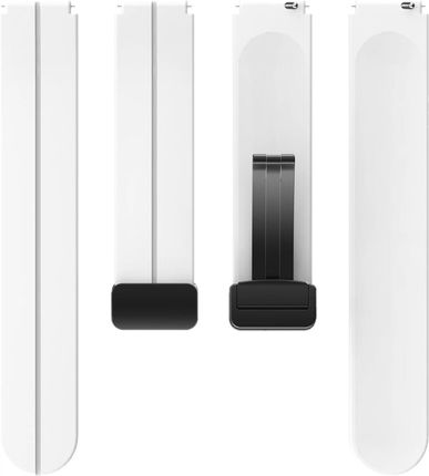 Kbr Games Biały Silikonowy Magnetyczny Pasek Opaska 22Mm Do Samsung Galaxy Gear