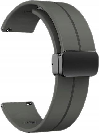 Kbr Games Szary Silikonowy Magnetyczny Pasek Opaska 20Mm Do Samsung Galaxy Watch