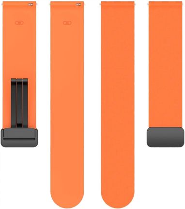 Kbr Games Pomarańczowy Silikonowy Magnetyczny Pasek Opaska 22 Do Samsung Galaxy Gear