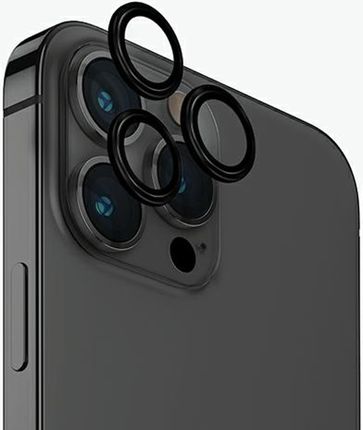 Uniq Optix Aluminium Camera Lens Protector Iphone 15 Pro 6 1" Midnight Black Szkło Na Obiektyw Aparatu Z Aplikatorem