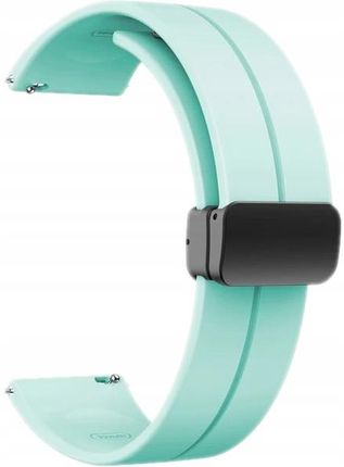 Kbr Games Miętowy Silikonowy Magnetyczny Pasek Opaska 20Mm Do Samsung Galaxy Watch