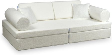 Mimii Sofa Do Zabawy Montessori Comfort Boucle Biały 8979