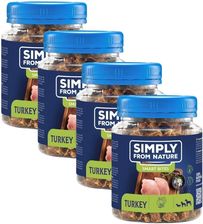 Simply From Nature Smart Bites Trenerki Z Indyka Dla Psów 4x130g