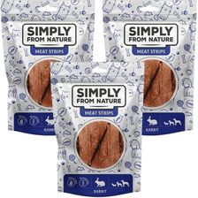 Simply From Nature Meat Strips Mięsne Paski Z Królika Dla Psów 3x80g