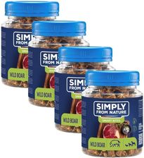 Simply From Nature Smart Bites Trenerki Z Dzika Dla Psów 4x130g