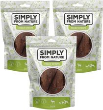 Simply From Nature Meat Strips Mięsne Paski Z Jelenia Dla Psów 3x80g