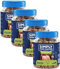 Simply From Nature Smart Bites Trenerki Z Drobiu Dla Psów 4x130g