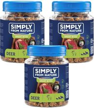 Simply From Nature Smart Bites Trenerki Z Jelenia Dla Psów 3x130g