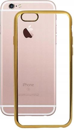Gsm Hurt Etui Obudowa Pokrowiec Case Do Apple Iphone 6 6S Bumper Glossy Tpu Złote