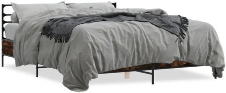Rama łóżka, przydymiony dąb, 150x200 cm