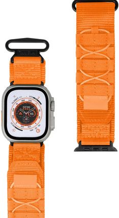 Bizon Sportowy Pasek Do Zegarka Strap Watch Adventure Apple 42 44 45 49 Mm Pomarańczowy