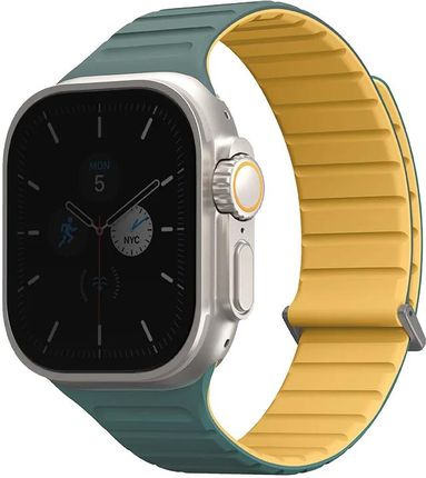 Uniq Revix Evo Reversible Magnetic Zielono Żółty Pasek Apple Watch 42 44 45 49 Mm