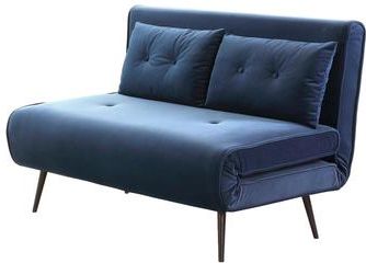 Sofa Rozkładana 2 Osobowa Zonar Granatowa 173881