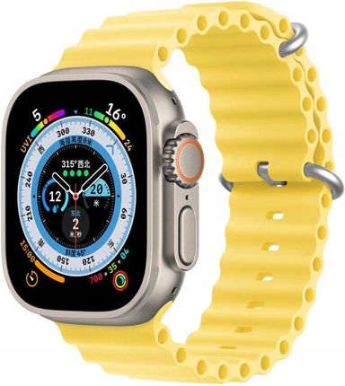 Dux Ducis Pasek Strap Apple Watch 4 5 6 7 8 9 Se 44 45Mm Żółty Oceanwave V