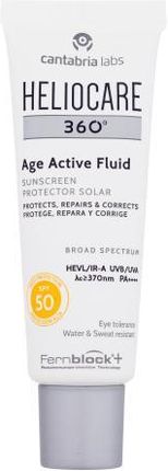 Heliocare 360° Age Active Fluid Spf50+ Tonujący Z Filtrem Przeciwsłonecznym I Efektem Anti-Aging 50ml