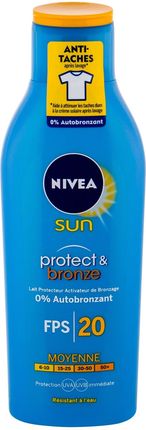 Nivea Sun Protect & Bronze Lotion Spf 20 Preparat Do Opalania 200ml