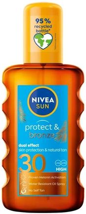 Nivea Sun Protect & Bronze Olejek Do Opalania W Sprayu Aktywujący Naturalną Opaleniznę Spf30 200ml