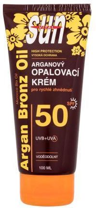 Vivaco Sun Argan Bronz Oil Tanning Cream Spf50 Wodoodporny Filtr Przeciwsłoneczny 100ml